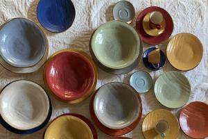 Piatti in ceramica dipinti a mano con disegni esclusivi - Sottosopra Cortina